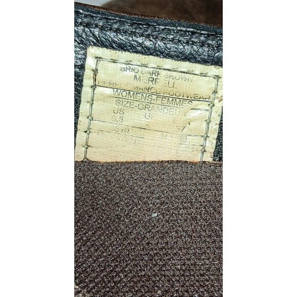 Merrell BRIO Mary Jane Women's 6.5 Brown Leather Slip On Comfort Shoes Ortholite - Picture 8 of 8